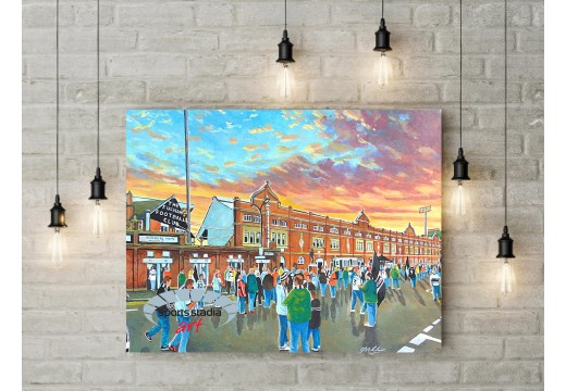 Fulham FC Craven Cottage Stadium 'Going to the Match' Wall Art Canvas